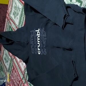 💜2/$15 or 4/$25 Crumbl Black Hoodie No Tags Size 7/8